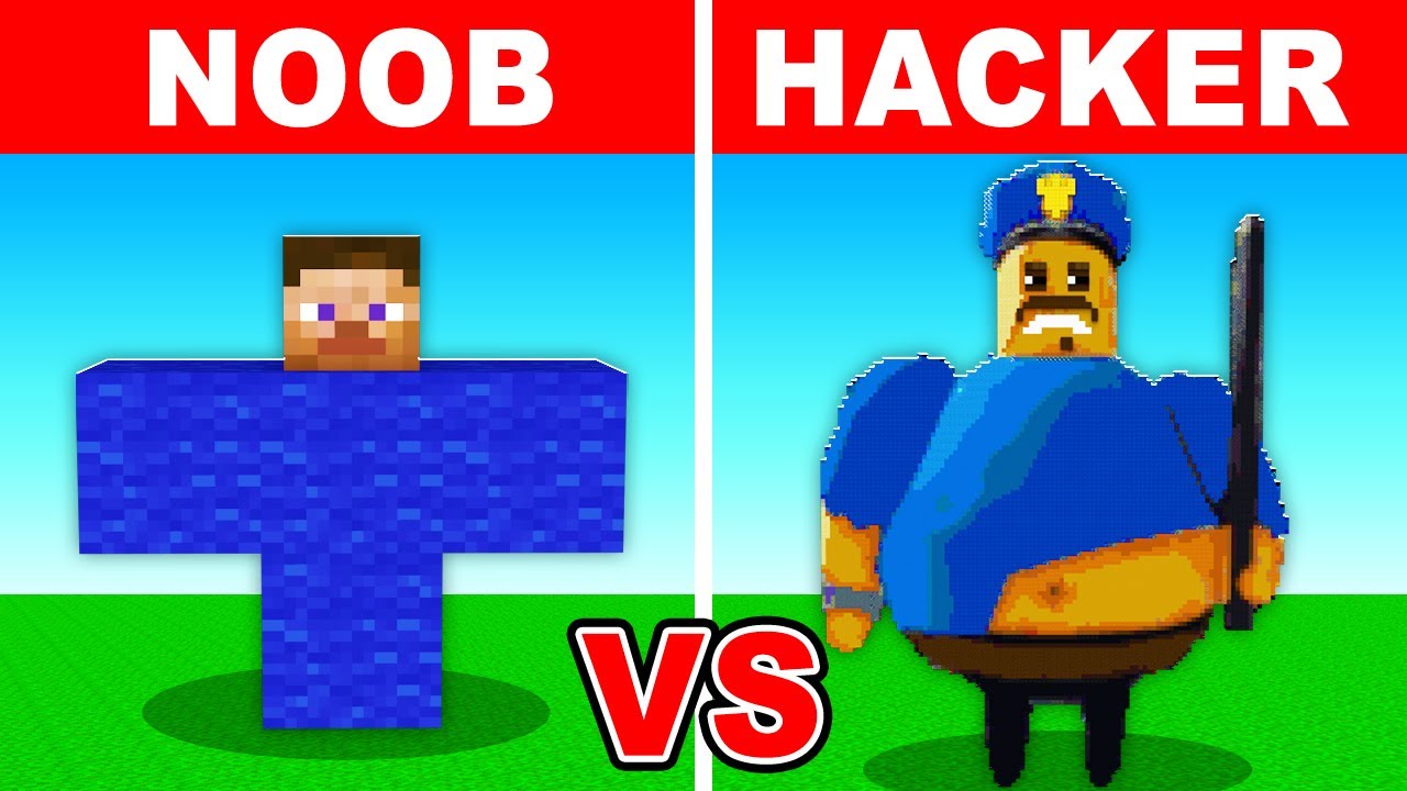 NOOB VS HACKER: BARRY’S PRISON Build Challenge