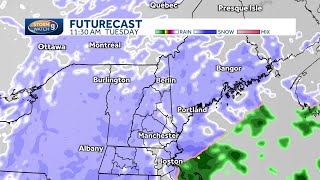 New Hampshire hourly weather: Track snow for Tuesday