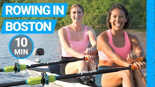 Energize With A 10-minute Rowing "Cut the Cake" Warmup on the Majestic Charles River!