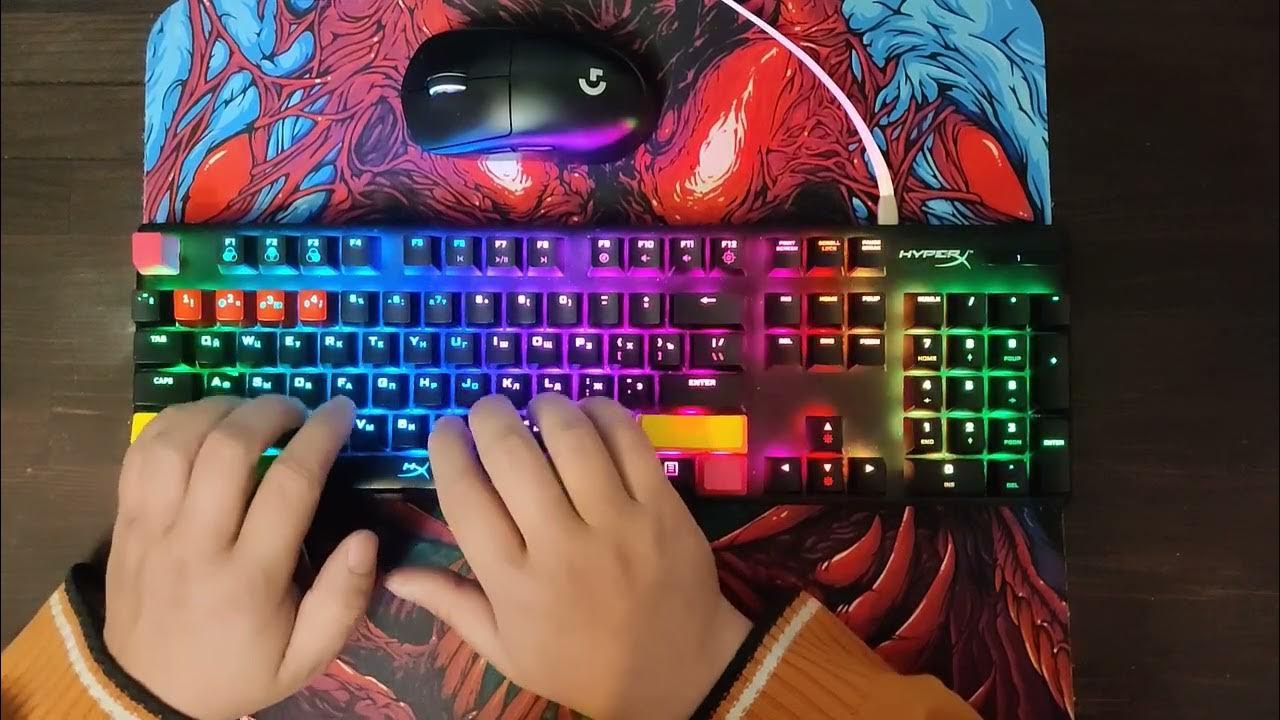 Hyperx alloy origins. Red switches. The switches and the stabilizers