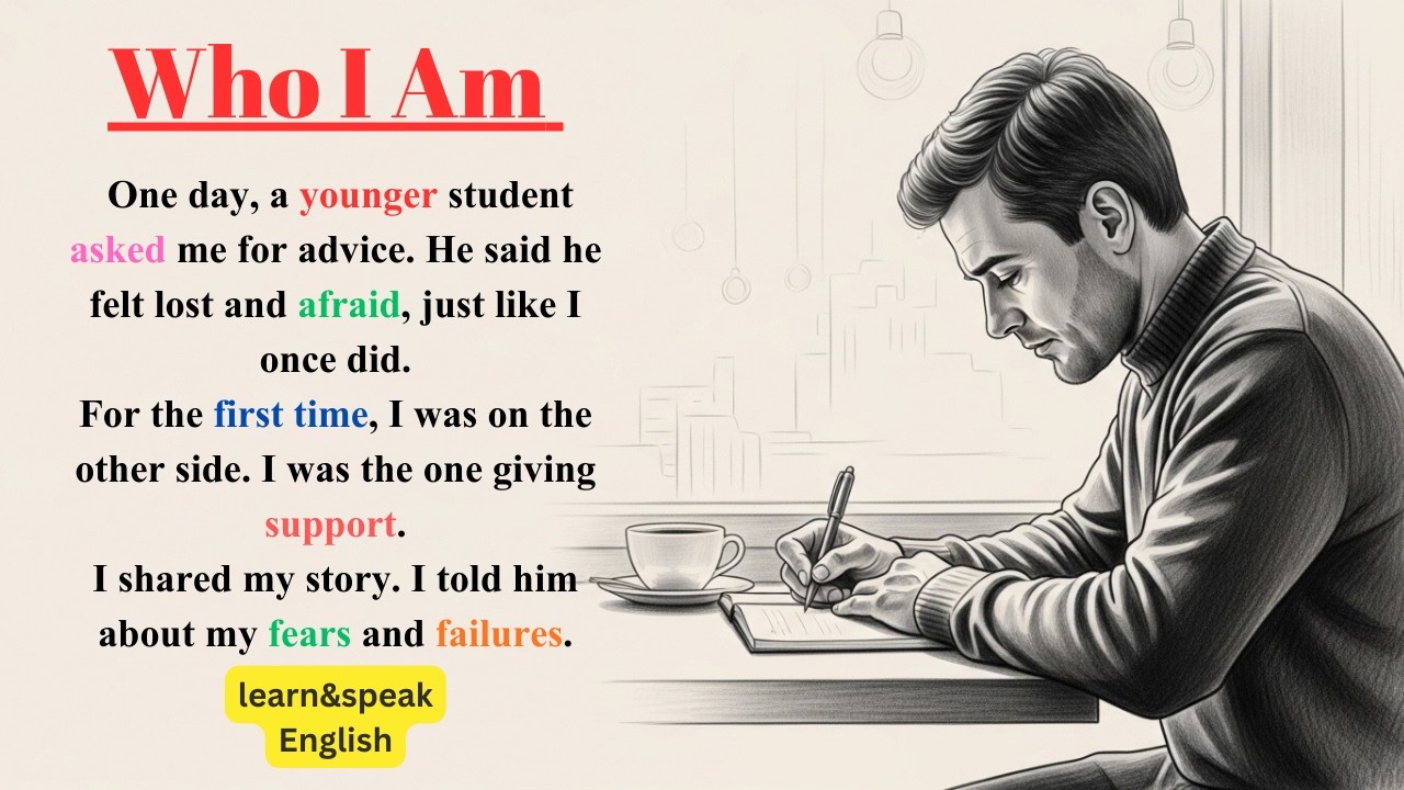 English learning through stories💫daily useful sentences  ||who i am