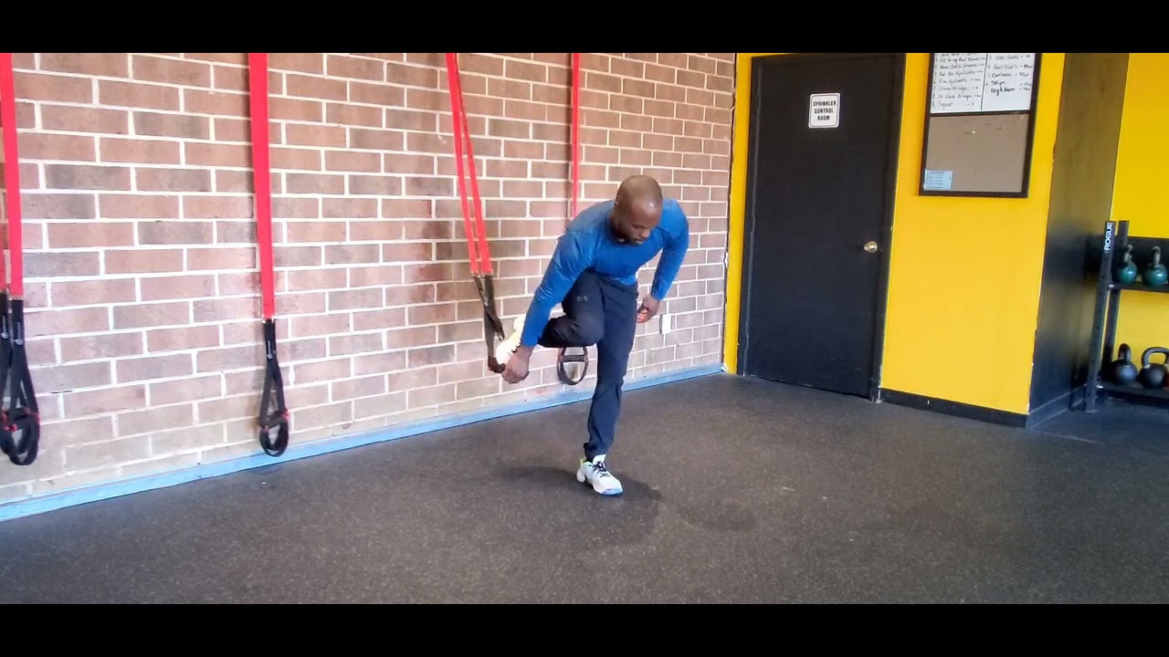 TRX Rear Foot Elevated Split Squat - YouTube