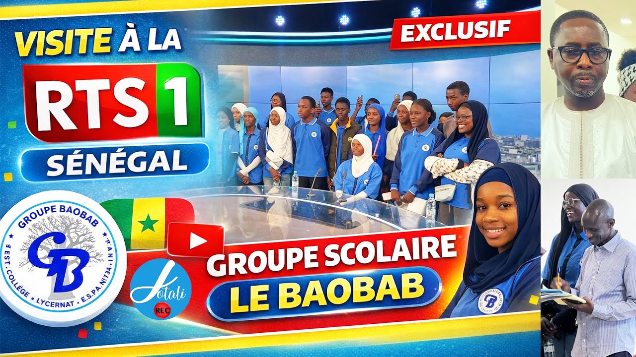 Discours remarquable d 'une élève lors de la visite du Groupe Scolaire Baobab à la RTS devant le DG