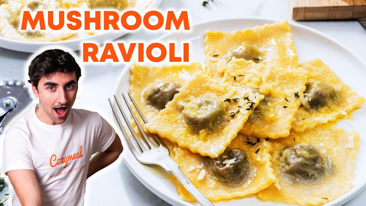 Making MUSHROOM RAVIOLI from Scratch Is Easier Than You Think!