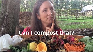 What can I put in my compost bin?