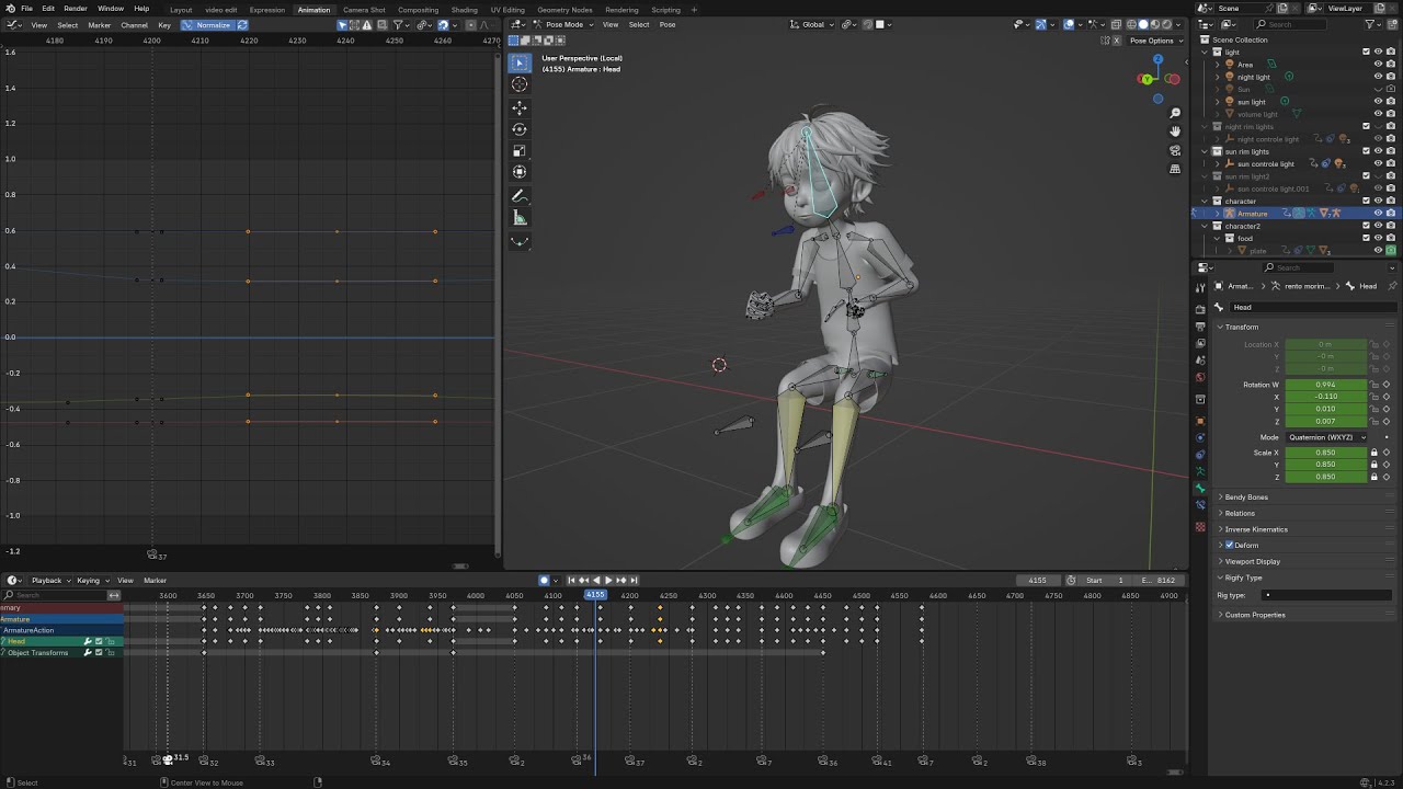 【blender】3DCG作業配信