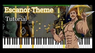 Escanor Theme (sunSHINE) - piano tutorial [Seven Deadly Sins] screenshot 4