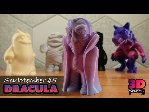 3D Printed Dracula in Nomad Sculpt