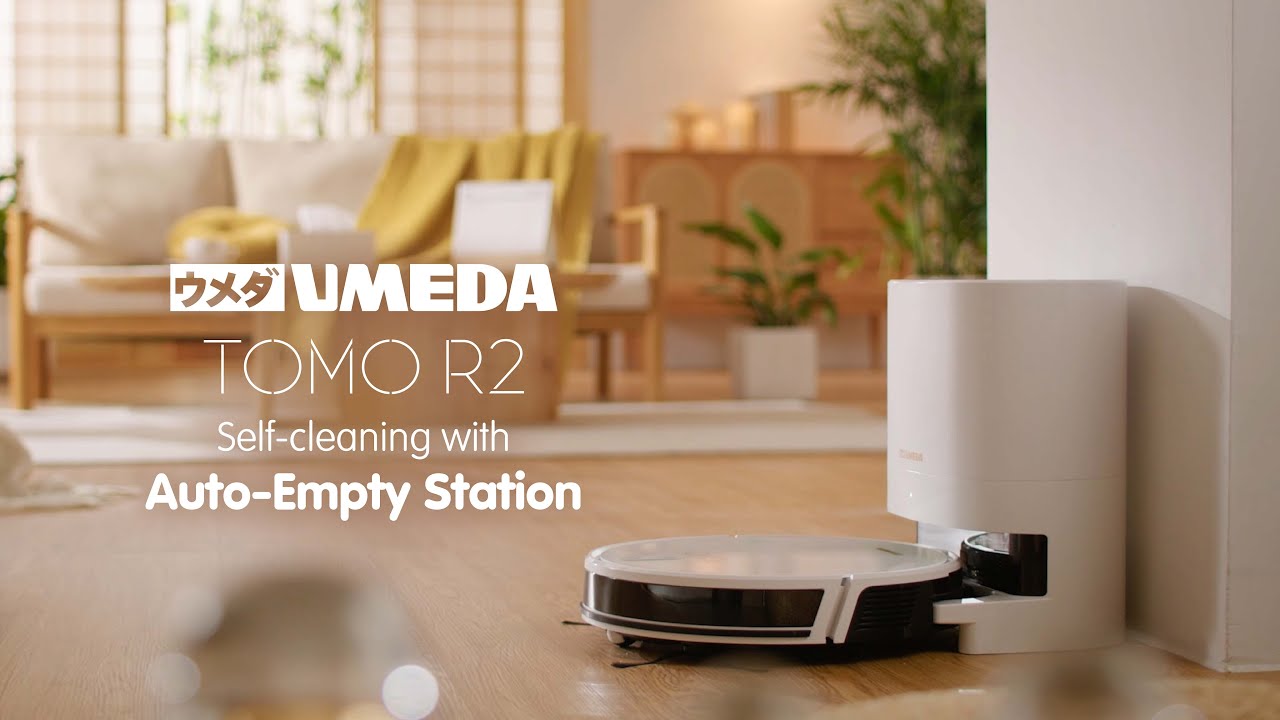 UMEDA TOMO R2 ROBOT VACUUM CLEANER & MOP WITH SELF CLEANING STATION