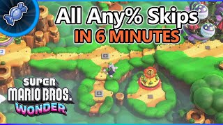 Super Mario Wonder - HOW TO: All Any% skips in 6 minutes!