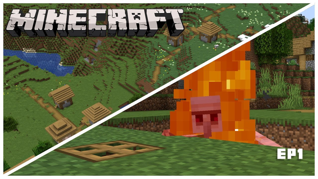 Lets Play Minecraft 1.20 A Perfect Start! Day One Iron Farm Episode 1 YouTube