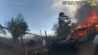 Newly released footage shows devastation in Hawaii as fire rips through Lahaina