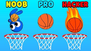 NOOB vs PRO vs HACKER - Basket Battle screenshot 5