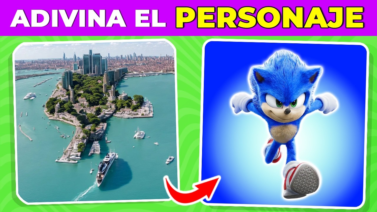 Adivina el PERSONAJE Oculto por ILUSIÓN ÓPTICA 🤔😵‍💫🤯 | Edición SONIC la Película | Quiz Sonic 3
