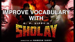 Learn GRE Barron's words through Sholay Movie