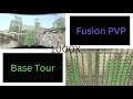 Ark fusion pvp  base tour   rad tree   lava cave 