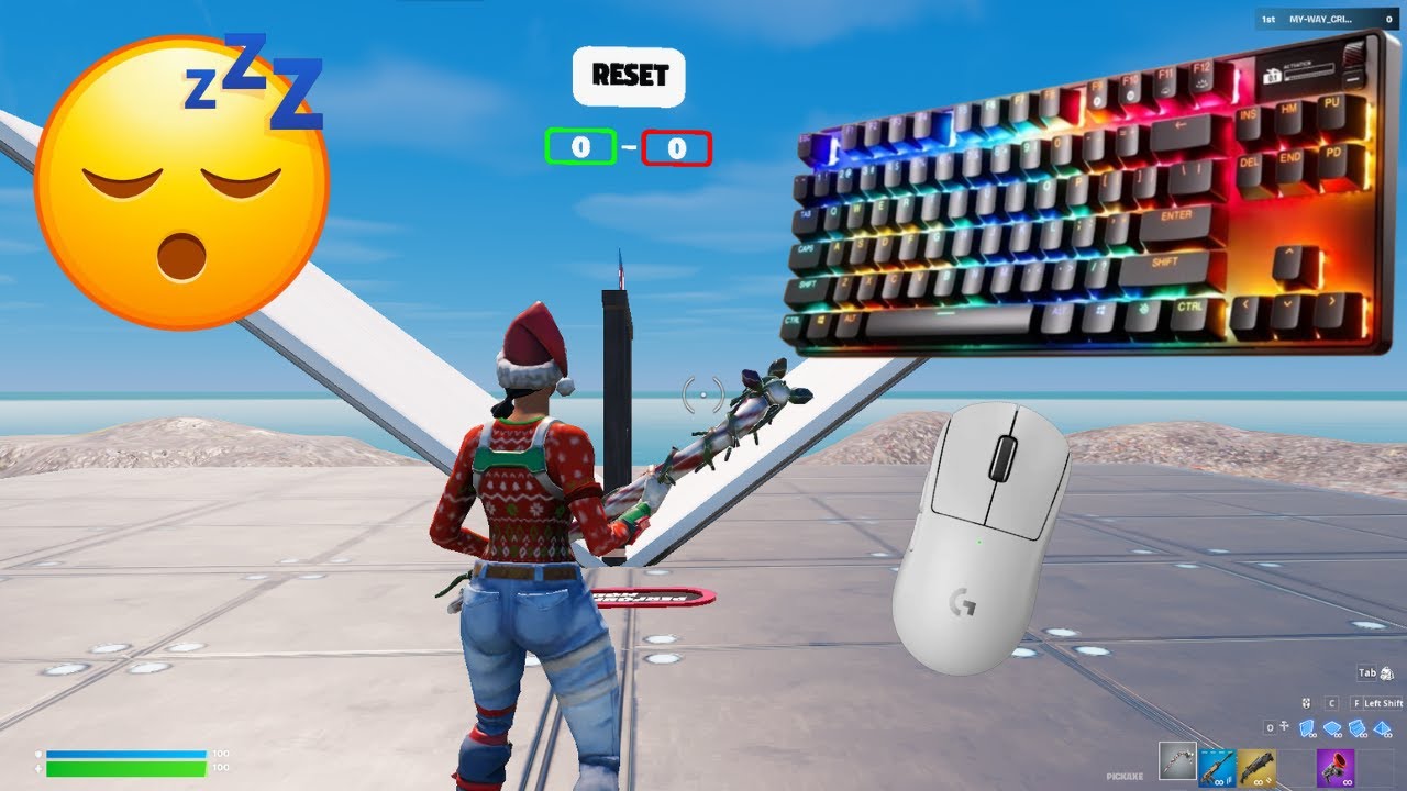 SteelSeries Apex Pro TKL ASMR 😴 1v1 Build Fights 🏆 Satisfying Keyboard Fortnite 240 FPS