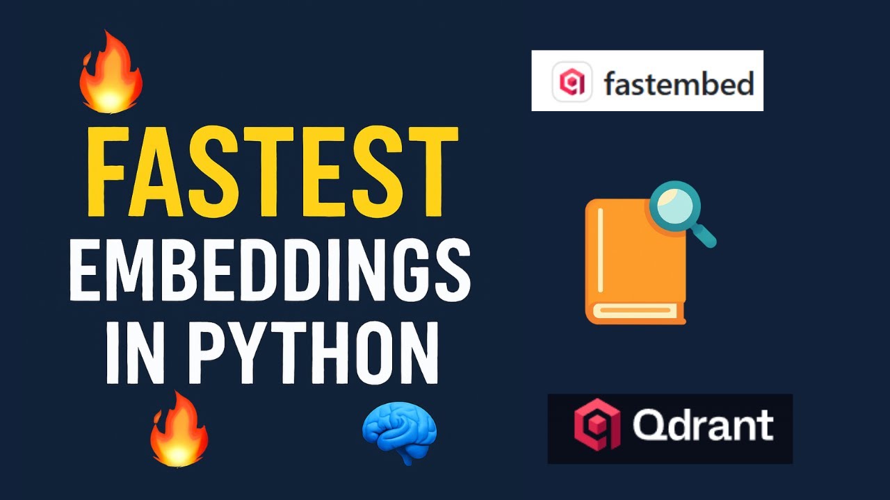 FastEmbed: The Fastest Way to Add Embeddings in Python (Hands-on Demo ...