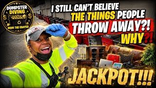 Dumpster Diving | I still can’t believe the things people throw away⁉️WHY⁉️ Jackpot‼️