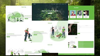 Responsive | FAQ | Plant Tree | Website Design Tutorial Using HTML CSS JavaScript PART - 6