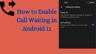 How to Enable Call Waiting in Android 11 Stock OS screenshot 2