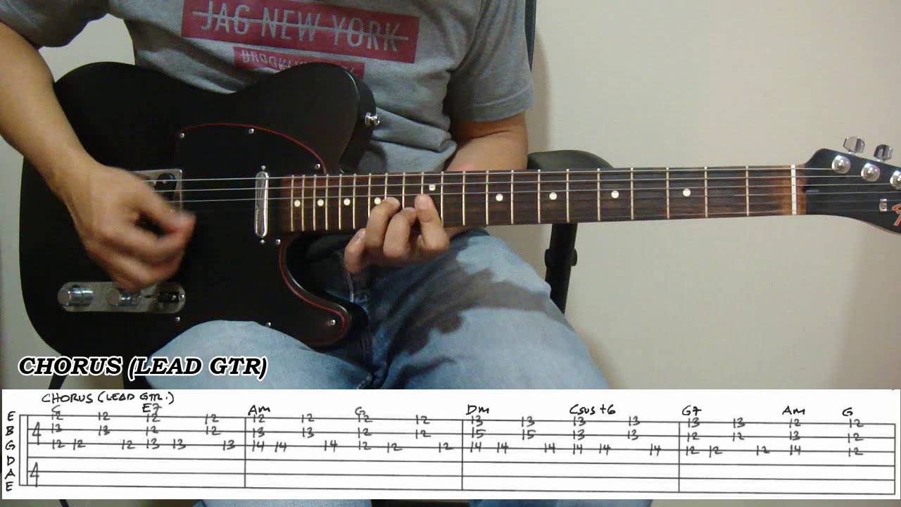 Hard to Believe The Eraserheads (Guitar tutorial with Tabs) YouTube