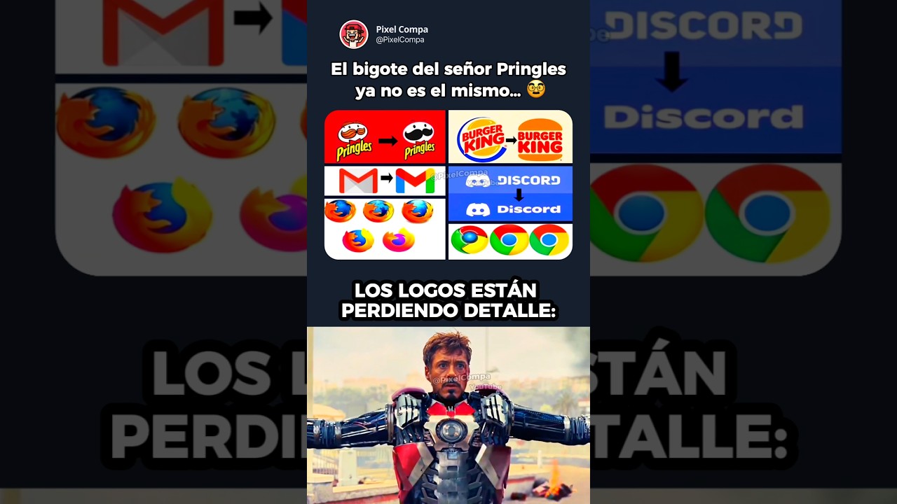 Evolución de logos… pero al revés💀