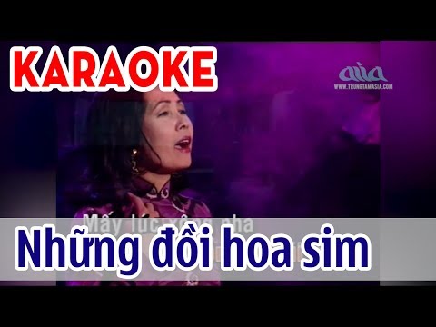 Những Đồi Hoa Sim Karaoke Tone Nữ - Phương Dung | Asia Karaoke Beat Chuẩn