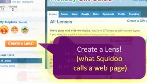 Build Free Web Pages (Squidoo) - Starter Video.mov