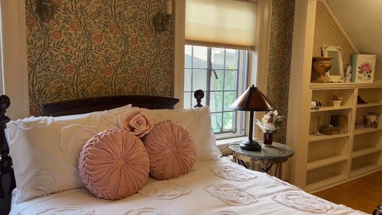 Stone Chalet Bed and Breakfast Porch Briar Rose Room