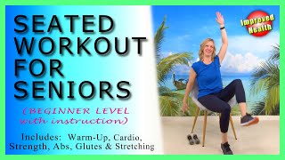 Beginner Seated Workout to Improve Health | Chair Exercises for Seniors