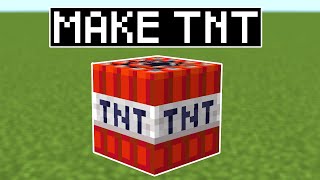 How to Make TNT in Minecraft (All Versions)