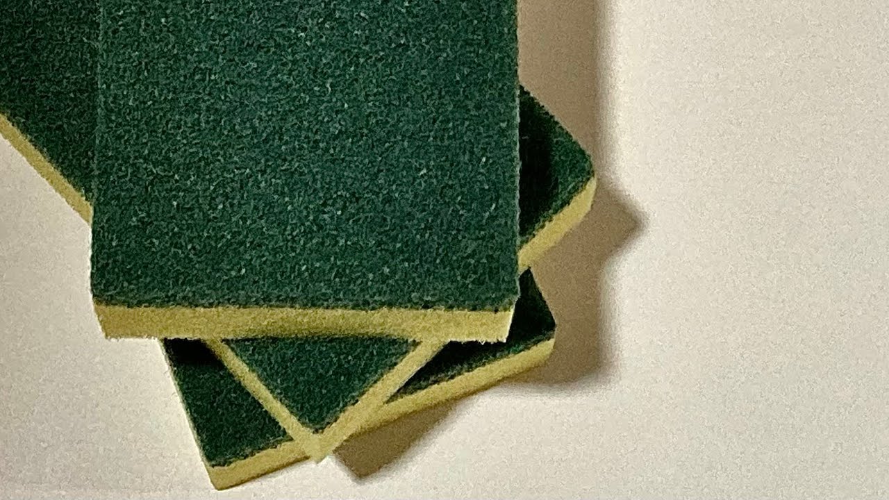 Asmr 3 dry kitchen sponges ripping