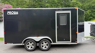 2013 Pro Line 7x14 Enclosed Aluminum Trailer at Joe's Bikes - Sold