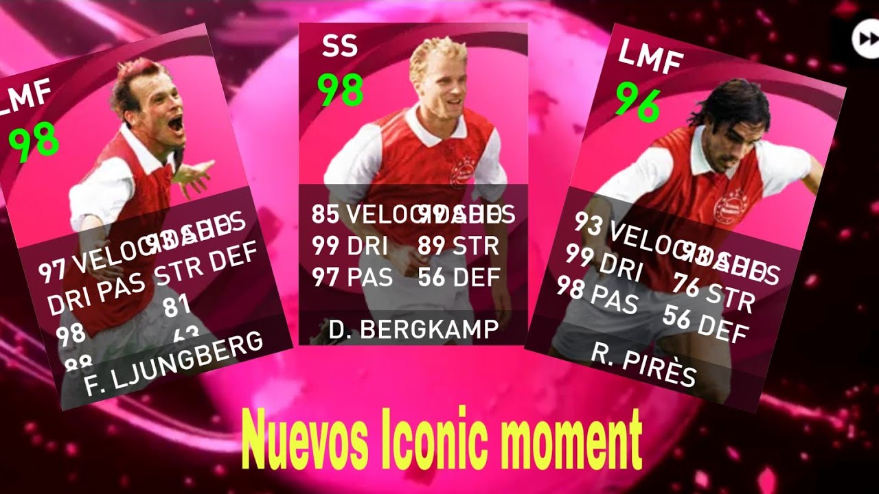 Truco Iconic moment Arsenal | Bergkam(98) Ljungberg(98) Píres (96)