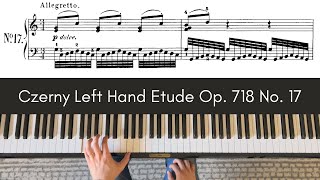 Czerny: Left Hand Etude, Op. 718 No. 17