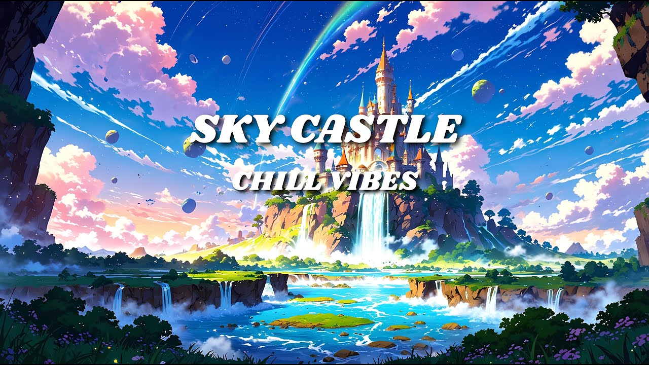 🌌 Enchanted Sky Castle | 1 Hour of Relaxing Anime Lofi Chill Vibes 🎶✨
