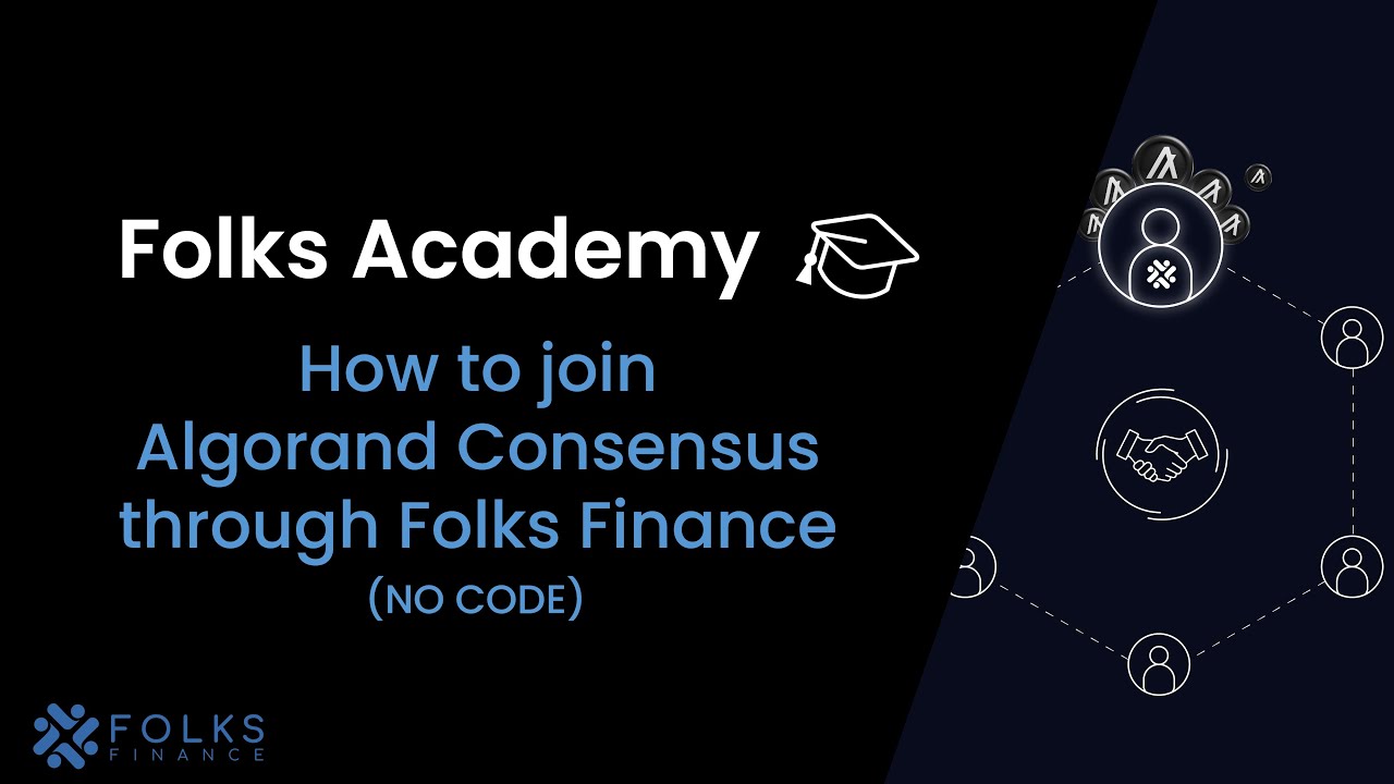 How to join Algorand Consensus (no code) | Folks Academy