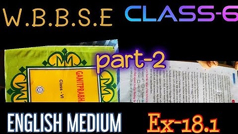 ENGLISH and HINDI MEDIUM || Class-vi | q no-6-10| Exercise-18.1|| Maths class-vi chapter 18.1 part 2