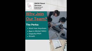 Ready To Transform Your Career? #SNOW Planet Services #ServiceNowJobs #RemoteJobs #Hiring