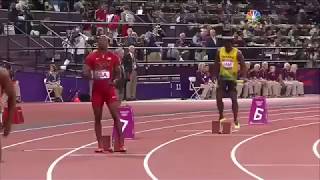 LONDON 2012 OLYMPICS- MEN'S 100 M RELAY WORLD RECORD- USAIN BOLT RACE