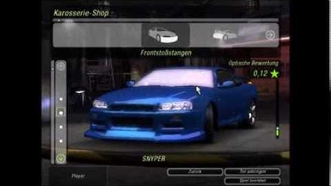 NFS Underground 2 Nissan skyline tuning spezial