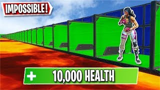 This 10,000 HEALTH Deathrun has 100 Neo Jumps... (Fortnite Creative)