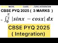 Q) If Integration ∫ ( 0 to pie/2 ) | sin x - cos x | dx  #cbse2024 #CBSE2025  #cbse #integration 