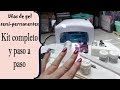 Uñas de gel semi permanentes con esmaltes normales principiante