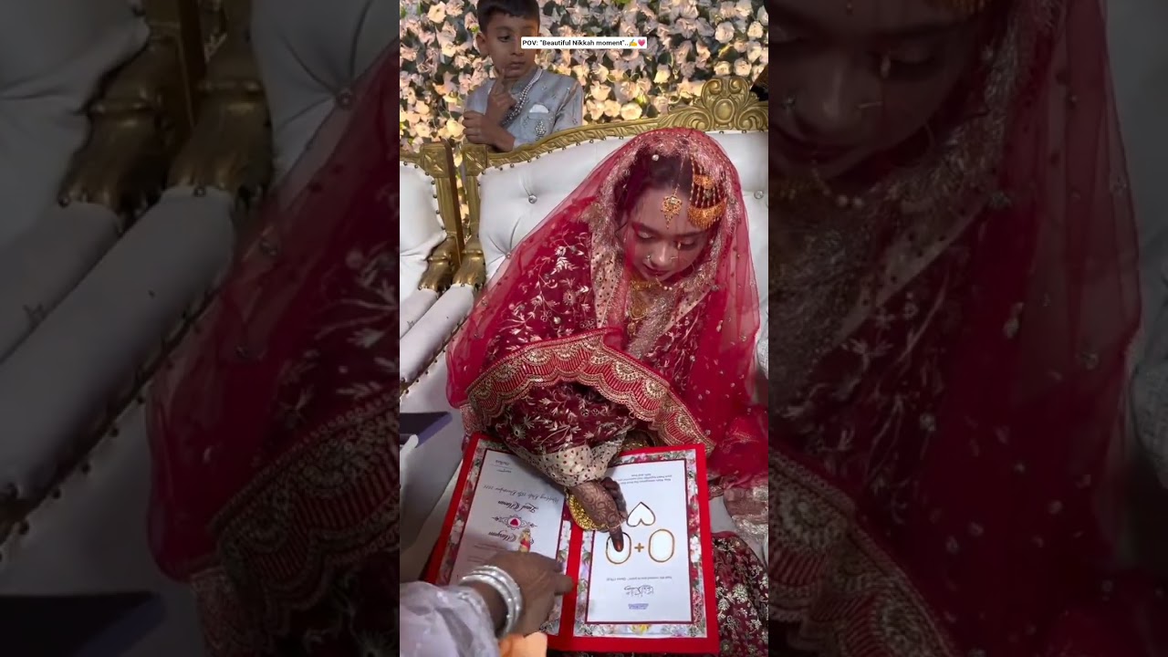||"Beautiful nikkah moment"..✍️✨💗||