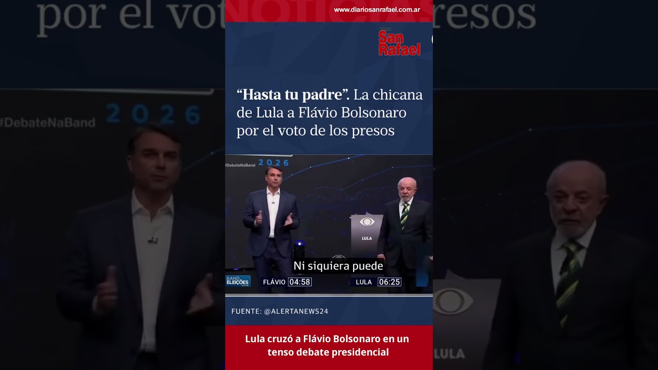 Lula cruzó a Flávio Bolsonaro en un tenso debate presidencial