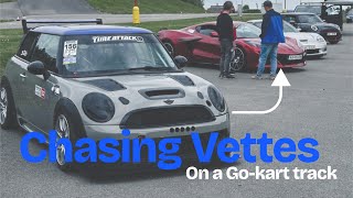 Chasing ‘Vettes in a Mini on a Go-Kart Track | Mini Race day 2026 | Vysoké Mýto | 54,930