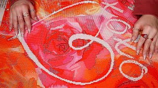 ASMR | Valentine’s Day Diamond Art Club Unboxing🌹(With Finished Painting) screenshot 5