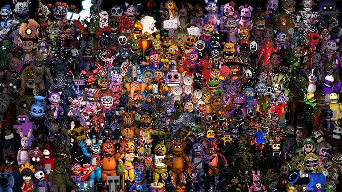 FNAF 1 2 3 4 5 6 UCN Workshop Animations 